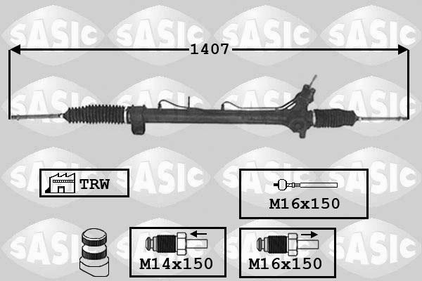 Sasic 7006018 - Рульовий механізм, рейка autozip.com.ua