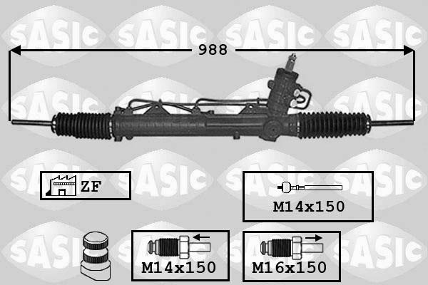 Sasic 7006013 - Рульовий механізм, рейка autozip.com.ua