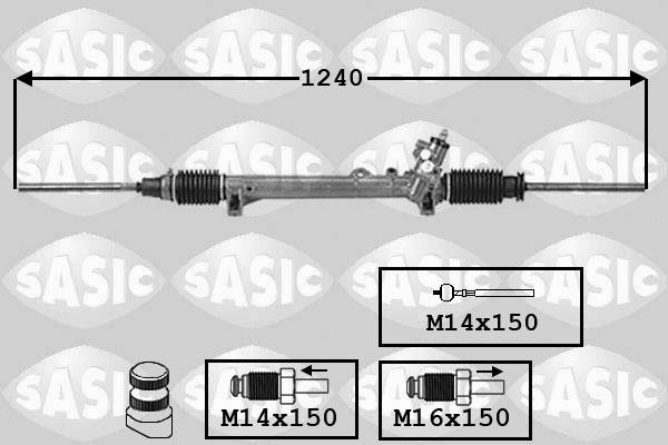 Sasic 7006088 - Рульовий механізм, рейка autozip.com.ua