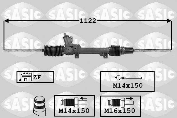 Sasic 7006082 - Рульовий механізм, рейка autozip.com.ua