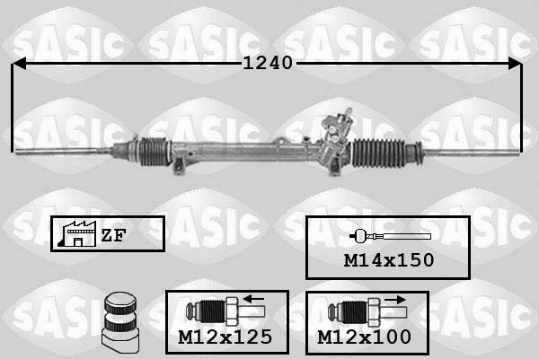 Sasic 7006034 - Рульовий механізм, рейка autozip.com.ua