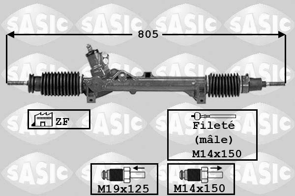 Sasic 7006032 - Рульовий механізм, рейка autozip.com.ua