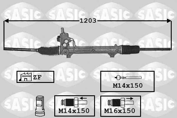 Sasic 7006020 - Рульовий механізм, рейка autozip.com.ua