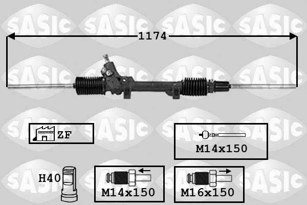 Sasic 7006021 - Рульовий механізм, рейка autozip.com.ua