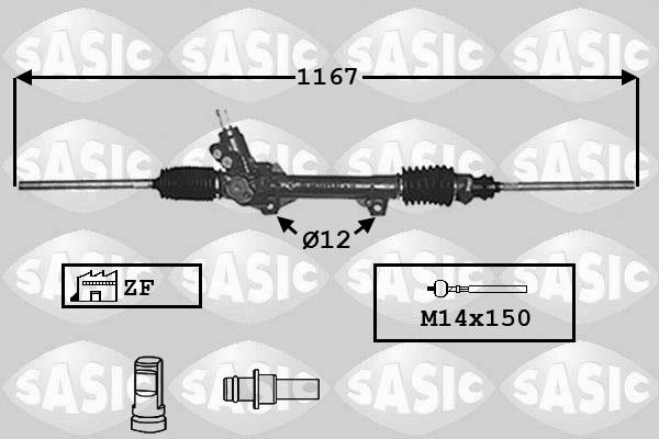 Sasic 7006023 - Рульовий механізм, рейка autozip.com.ua