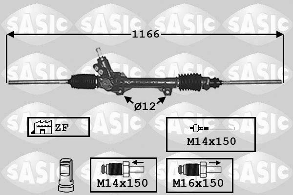 Sasic 7006022 - Рульовий механізм, рейка autozip.com.ua