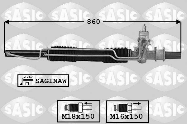 Sasic 7006074 - Рульовий механізм, рейка autozip.com.ua
