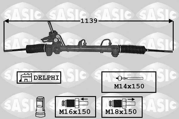 Sasic 7006078 - Рульовий механізм, рейка autozip.com.ua