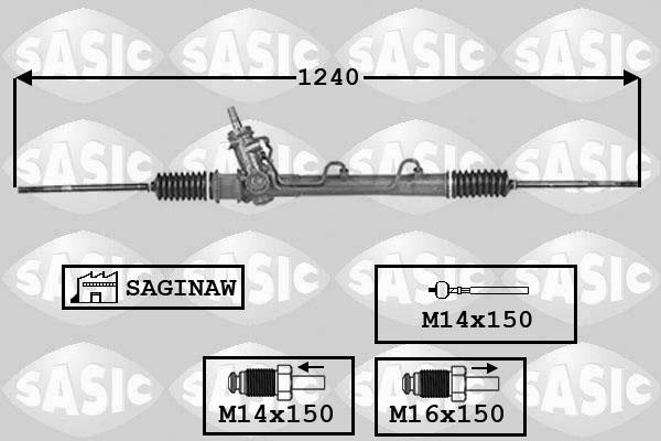 Sasic 7006077 - Рульовий механізм, рейка autozip.com.ua