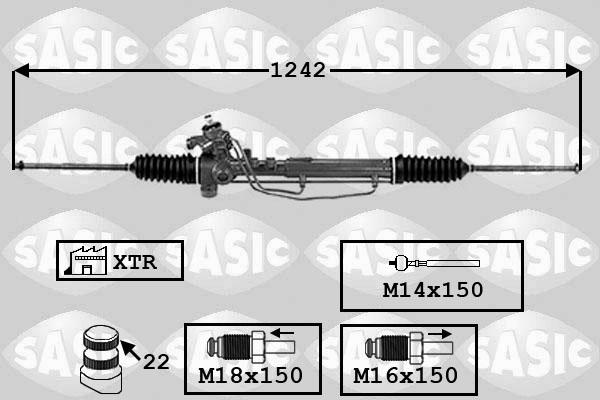 Sasic 7006149 - Рульовий механізм, рейка autozip.com.ua