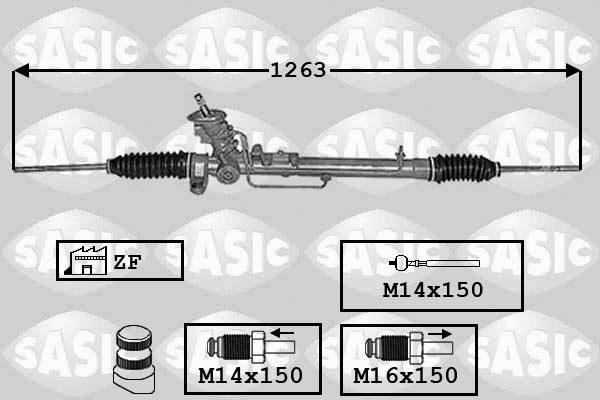 Sasic 7006140 - Рульовий механізм, рейка autozip.com.ua