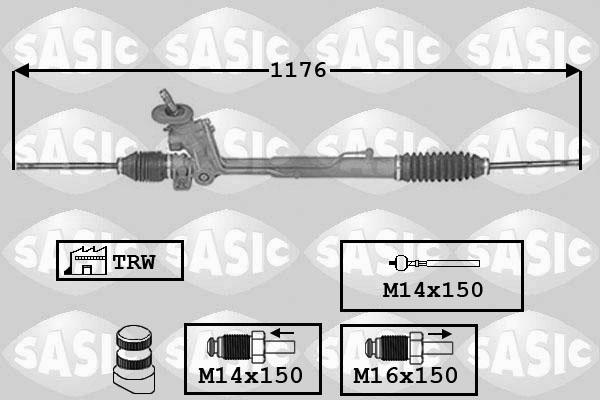 Sasic 7006147 - Рульовий механізм, рейка autozip.com.ua