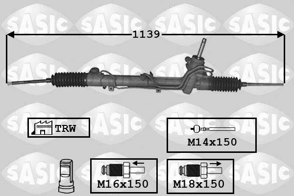 Sasic 7006157 - Рульовий механізм, рейка autozip.com.ua