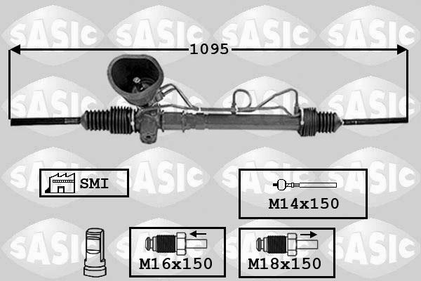 Sasic 7006165 - Рульовий механізм, рейка autozip.com.ua