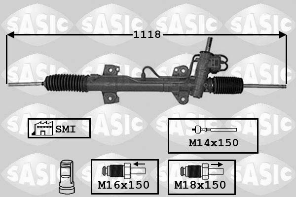 Sasic 7006168 - Рульовий механізм, рейка autozip.com.ua