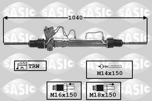 Sasic 7006104 - Рульовий механізм, рейка autozip.com.ua