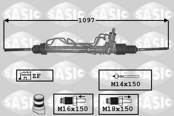 Sasic 7006103 - Рульовий механізм, рейка autozip.com.ua