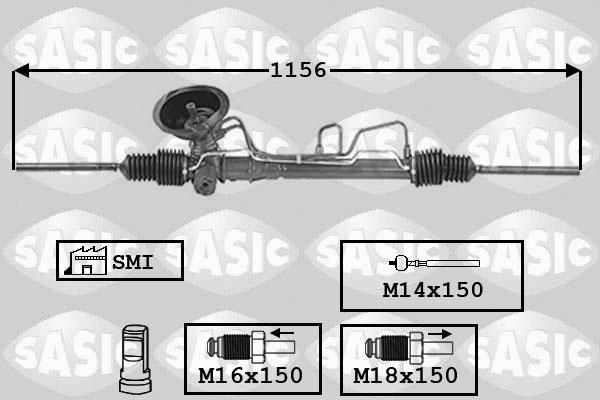 Sasic 7006107 - Рульовий механізм, рейка autozip.com.ua