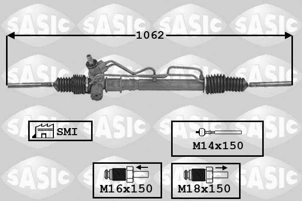 Sasic 7006114 - Рульовий механізм, рейка autozip.com.ua