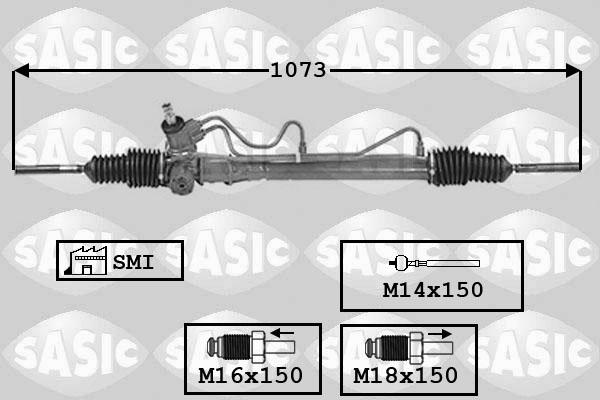 Sasic 7006115 - Рульовий механізм, рейка autozip.com.ua