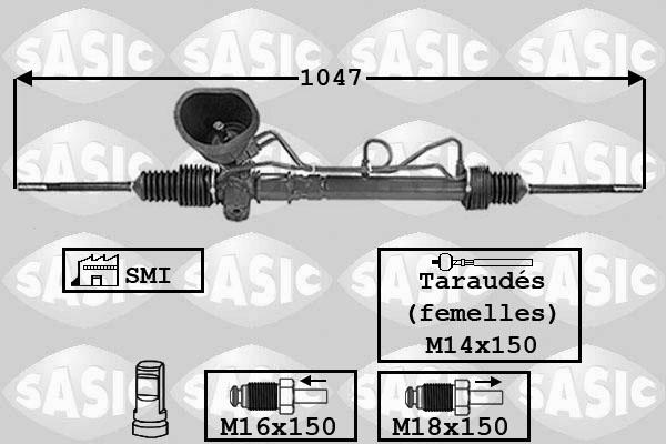 Sasic 7006118 - Рульовий механізм, рейка autozip.com.ua