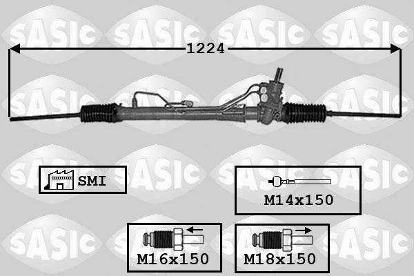 Sasic 7006134 - Рульовий механізм, рейка autozip.com.ua