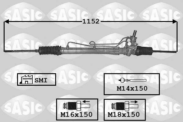 Sasic 7006132 - Рульовий механізм, рейка autozip.com.ua