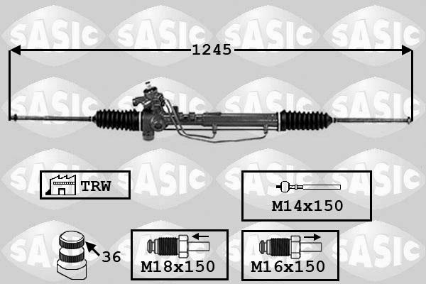 Sasic 7006137 - Рульовий механізм, рейка autozip.com.ua