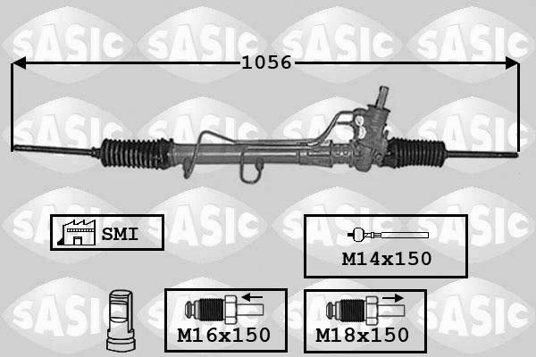Sasic 7006129 - Рульовий механізм, рейка autozip.com.ua