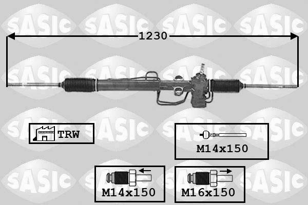 Sasic 7006125 - Рульовий механізм, рейка autozip.com.ua