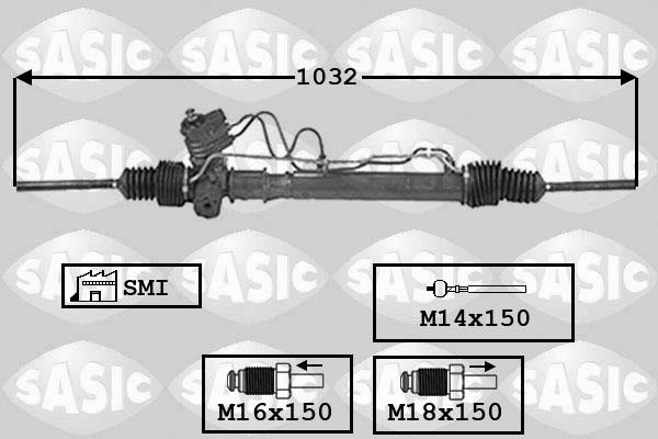 Sasic 7006121 - Рульовий механізм, рейка autozip.com.ua