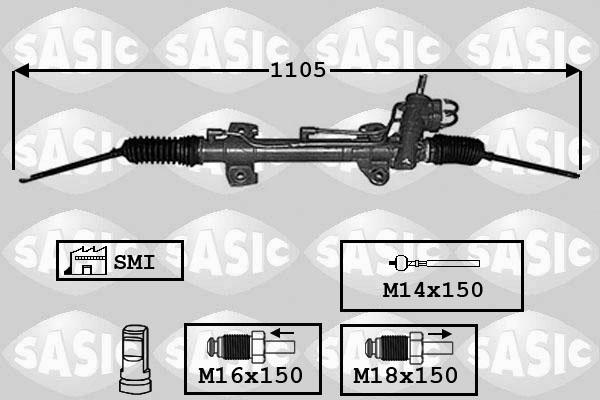 Sasic 7006128 - Рульовий механізм, рейка autozip.com.ua