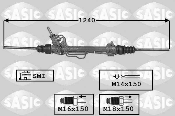 Sasic 7006122 - Рульовий механізм, рейка autozip.com.ua