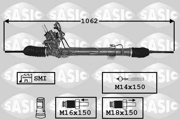 Sasic 7006170 - Рульовий механізм, рейка autozip.com.ua