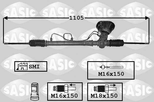 Sasic 7006171 - Рульовий механізм, рейка autozip.com.ua