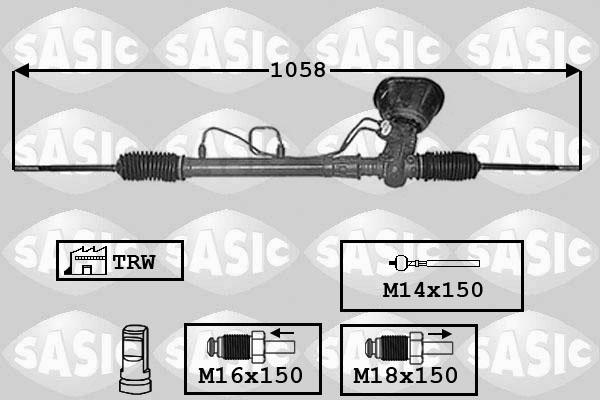 Sasic 7006173 - Рульовий механізм, рейка autozip.com.ua