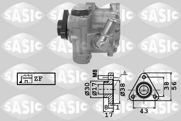 Sasic 7076048 - Гідравлічний насос, рульове управління, ГУР autozip.com.ua