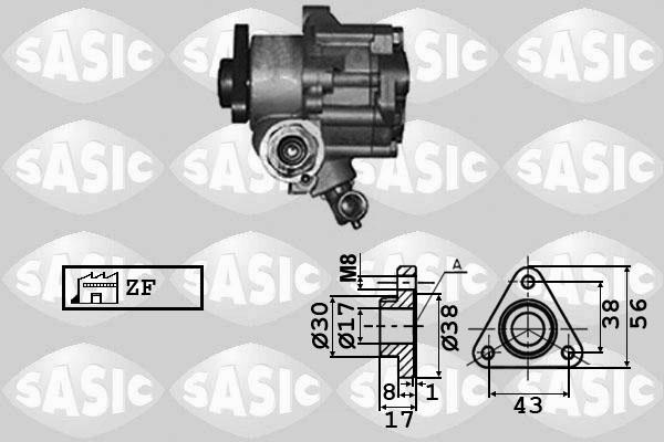 Sasic 7076002 - Гідравлічний насос, рульове управління, ГУР autozip.com.ua