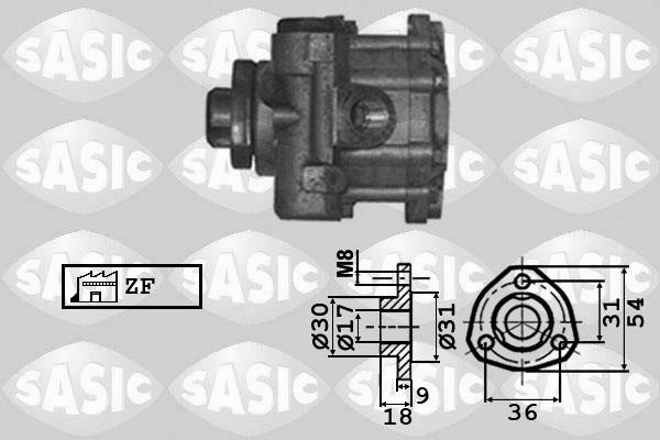 Sasic 7076031 - Гідравлічний насос, рульове управління, ГУР autozip.com.ua