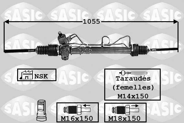 Sasic 7174005 - Рульовий механізм, рейка autozip.com.ua