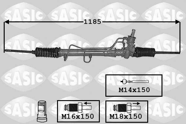 Sasic 7174026 - Рульовий механізм, рейка autozip.com.ua