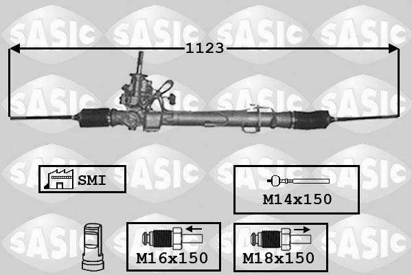 Sasic 7174022 - Рульовий механізм, рейка autozip.com.ua