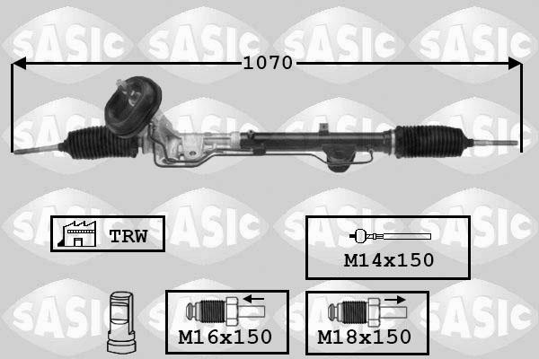 Sasic 7174027 - Рульовий механізм, рейка autozip.com.ua