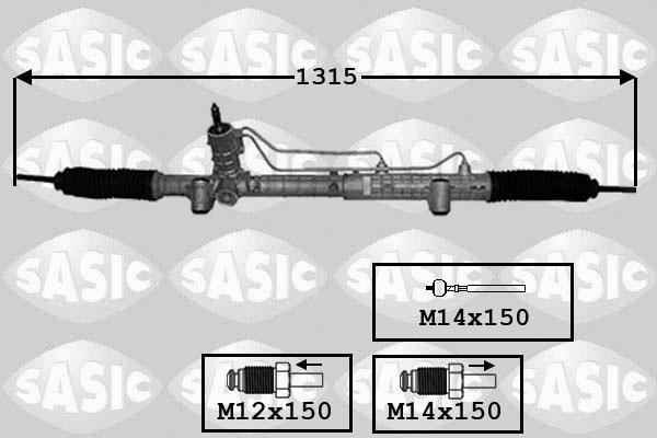 Sasic 7176047 - Рульовий механізм, рейка autozip.com.ua