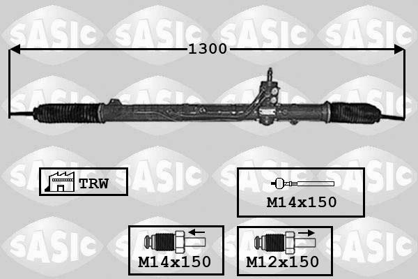 Sasic 7176053 - Рульовий механізм, рейка autozip.com.ua