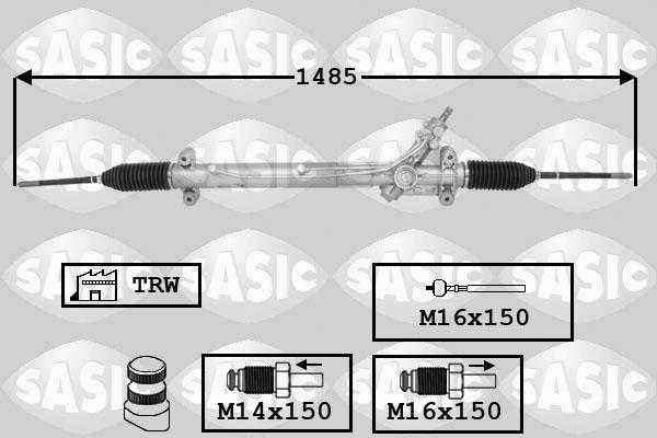 Sasic 7176068 - Рульовий механізм, рейка autozip.com.ua
