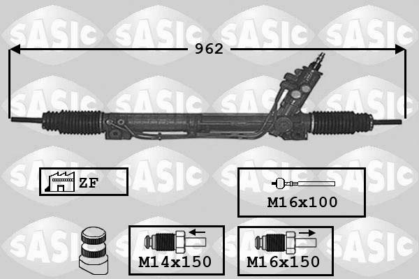 Sasic 7176034 - Рульовий механізм, рейка autozip.com.ua