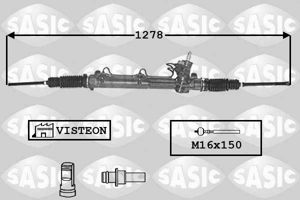 Sasic 7176030 - Рульовий механізм, рейка autozip.com.ua