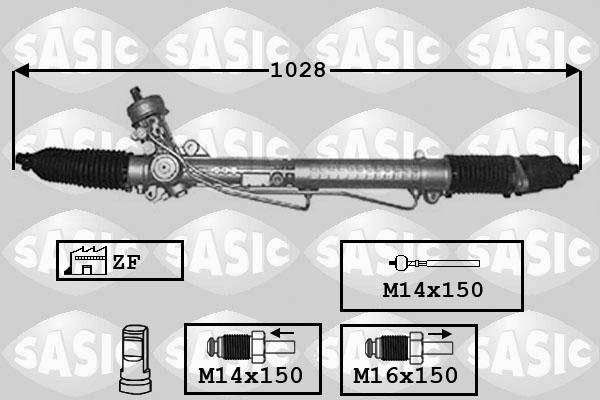 Sasic 7176037 - Рульовий механізм, рейка autozip.com.ua