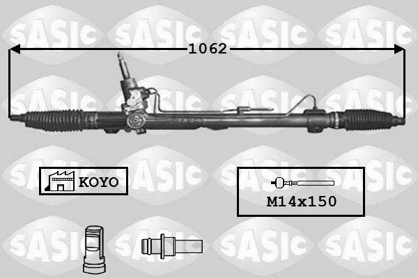 Sasic 7170001 - Рульовий механізм, рейка autozip.com.ua